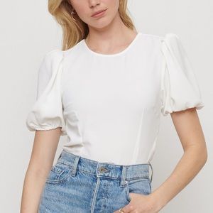 NWT DYNAMITE Open Back Blouse